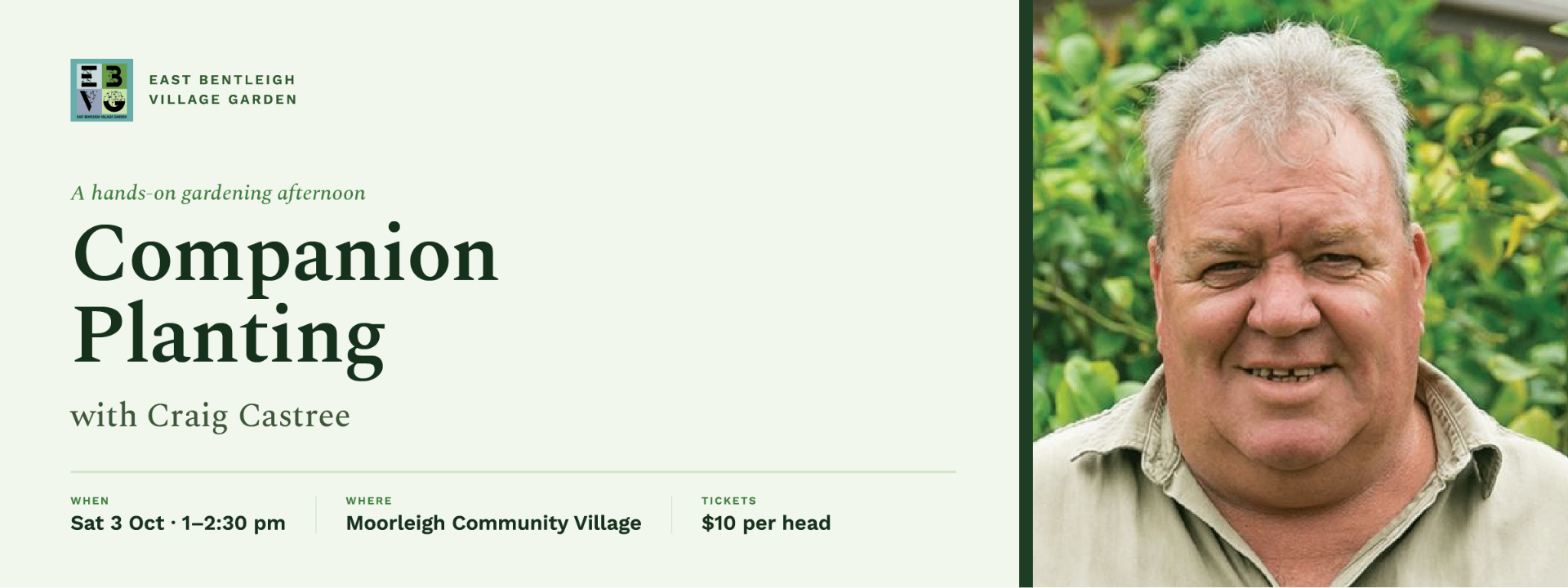 Companion Planting with Craig Castree — hands-on gardening afternoon